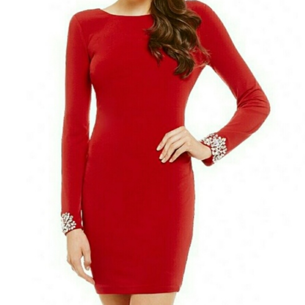 Jodi kristopher back cutout dress